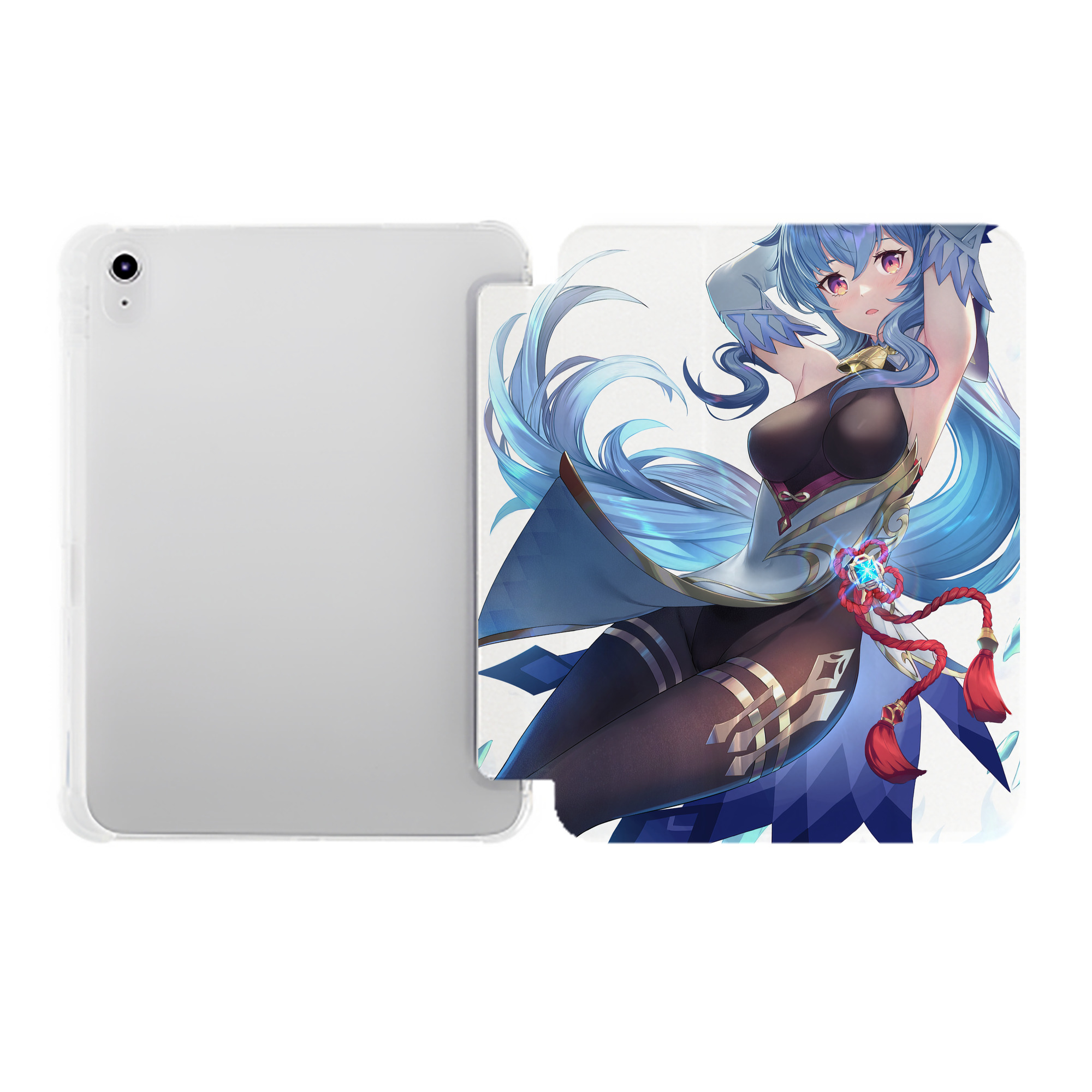 げんし神 genshin IPad ケース ペン収納付き 三つ折りスタンド PUレザー×シリコン 対応機種9.5/10.5/10.9インチ